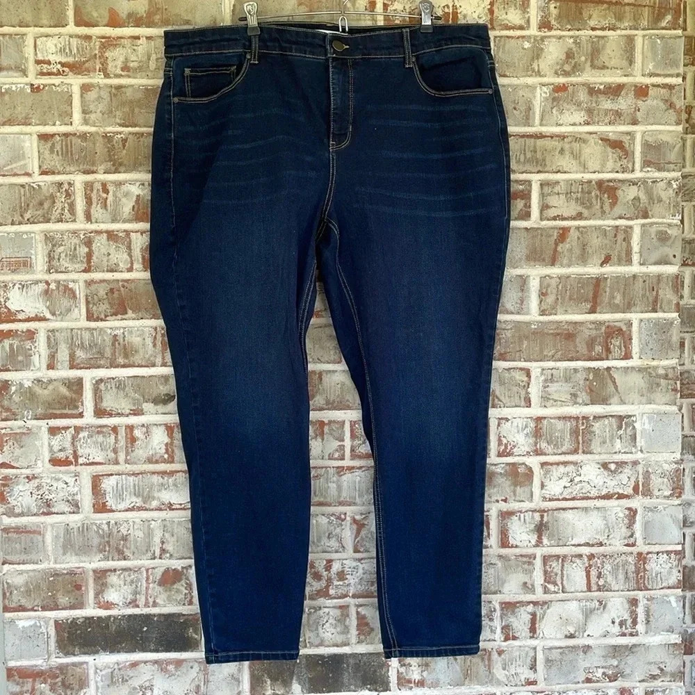 Est. 1946 Denim Dark Blue 5-pocket Curvy Straight leg‎ Jeans